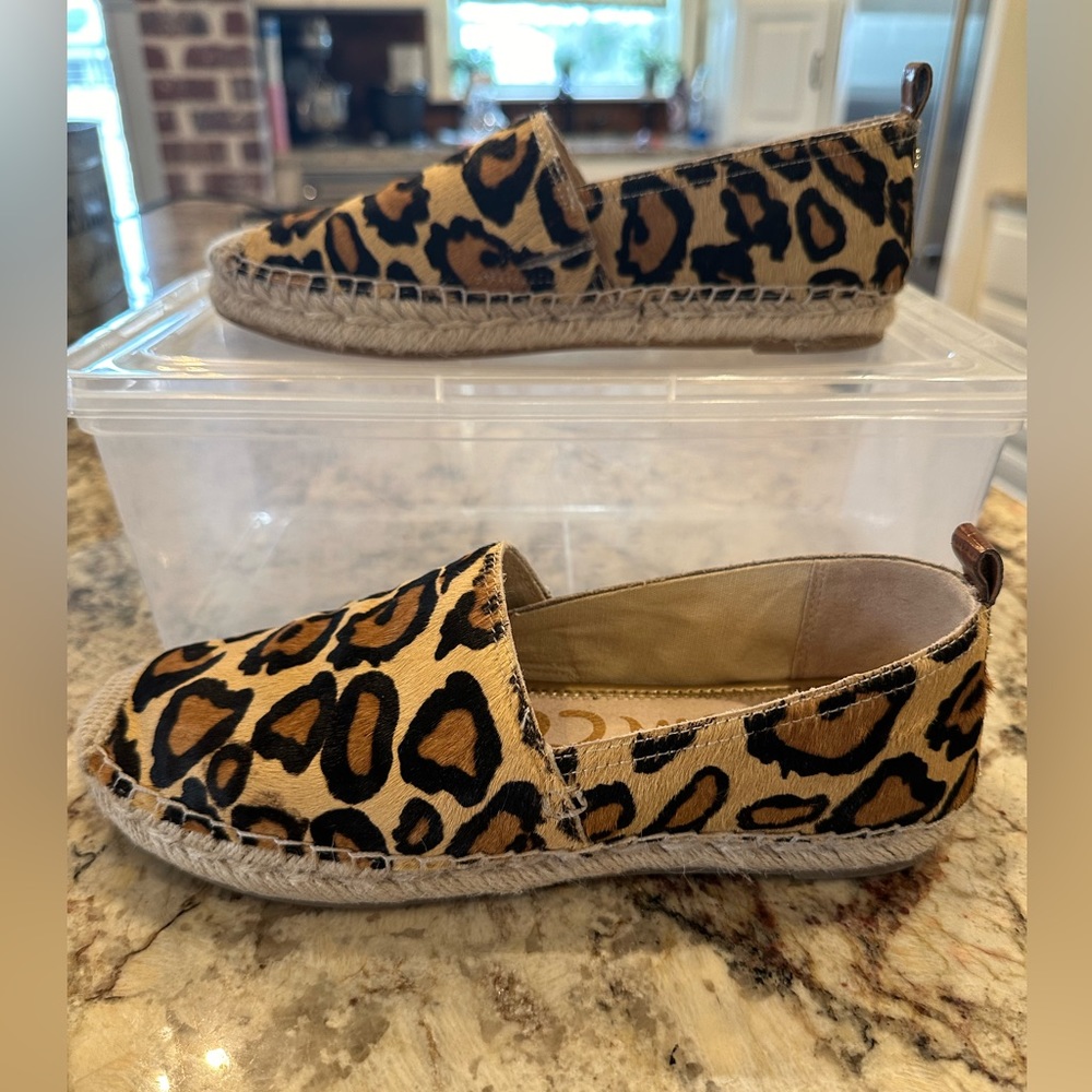 Women’s Leopard Print Espadrilles Size 6